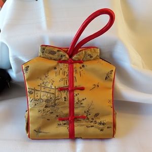 NWOT Cute Chinese Garment Satin Purse